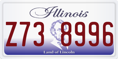 IL license plate Z738996