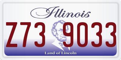 IL license plate Z739033