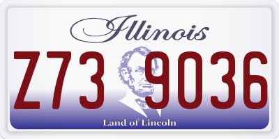 IL license plate Z739036