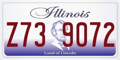 IL license plate Z739072