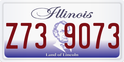 IL license plate Z739073