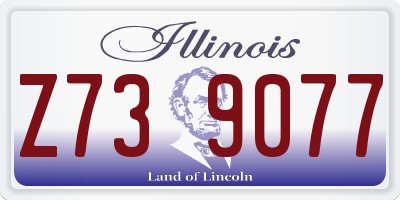 IL license plate Z739077