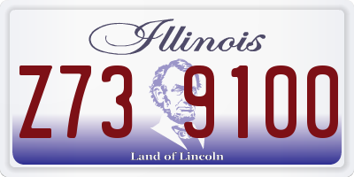IL license plate Z739100