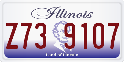 IL license plate Z739107