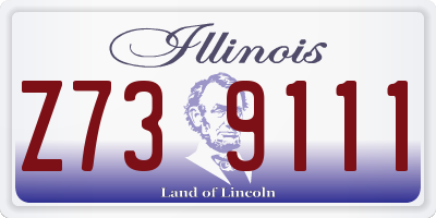 IL license plate Z739111