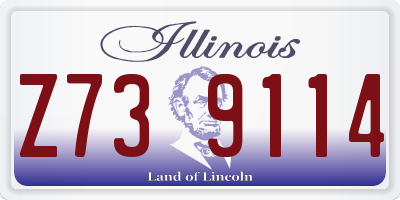 IL license plate Z739114
