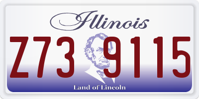 IL license plate Z739115