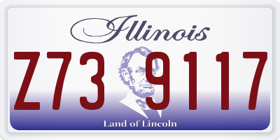 IL license plate Z739117