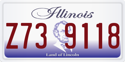 IL license plate Z739118
