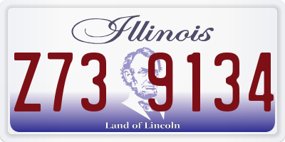 IL license plate Z739134