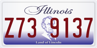IL license plate Z739137