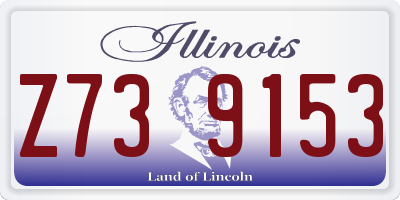 IL license plate Z739153