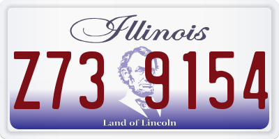 IL license plate Z739154