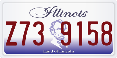 IL license plate Z739158