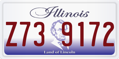 IL license plate Z739172