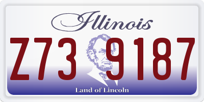 IL license plate Z739187