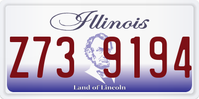 IL license plate Z739194