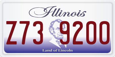 IL license plate Z739200