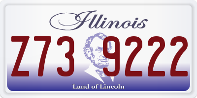 IL license plate Z739222