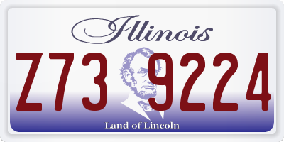 IL license plate Z739224