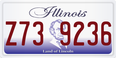 IL license plate Z739236
