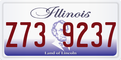 IL license plate Z739237