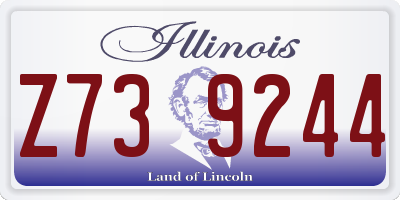 IL license plate Z739244