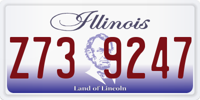 IL license plate Z739247