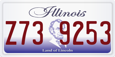 IL license plate Z739253