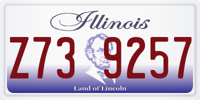 IL license plate Z739257