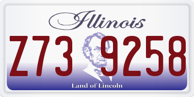 IL license plate Z739258