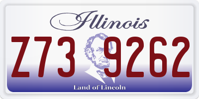 IL license plate Z739262
