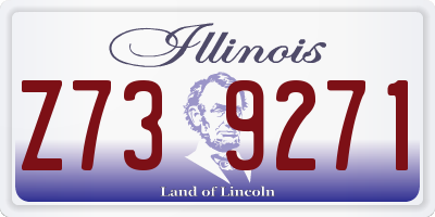 IL license plate Z739271