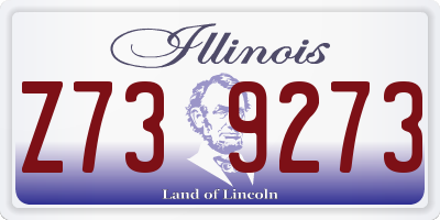 IL license plate Z739273