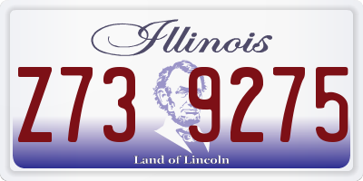IL license plate Z739275