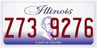 IL license plate Z739276