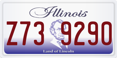 IL license plate Z739290