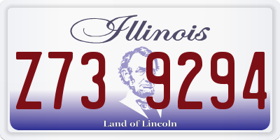 IL license plate Z739294