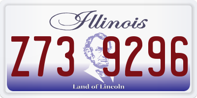IL license plate Z739296