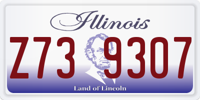 IL license plate Z739307