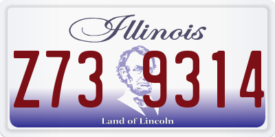 IL license plate Z739314