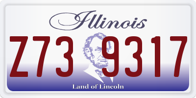 IL license plate Z739317