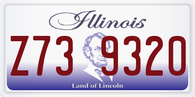 IL license plate Z739320