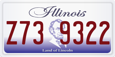 IL license plate Z739322