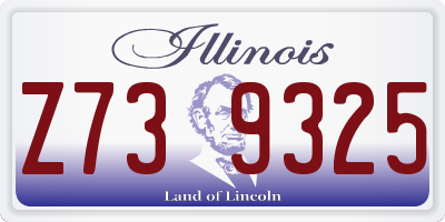 IL license plate Z739325