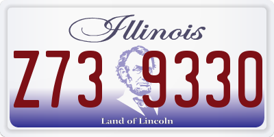 IL license plate Z739330