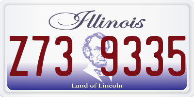 IL license plate Z739335