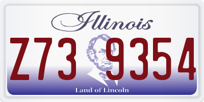 IL license plate Z739354