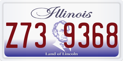 IL license plate Z739368