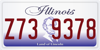 IL license plate Z739378
